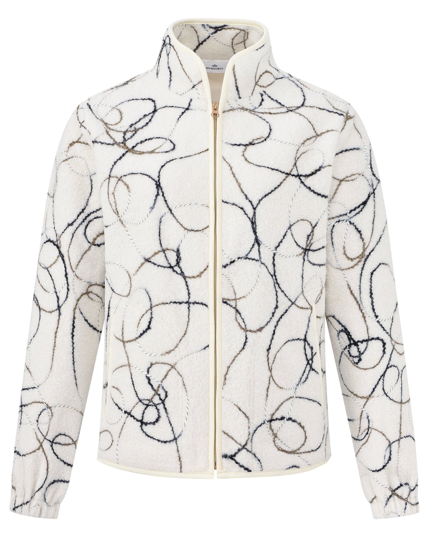 Cardigan Liz, elegant teddyfleece