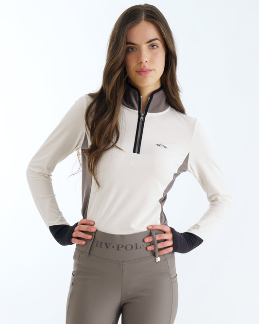 Top Lavinia, elegant långärmad ridtopp