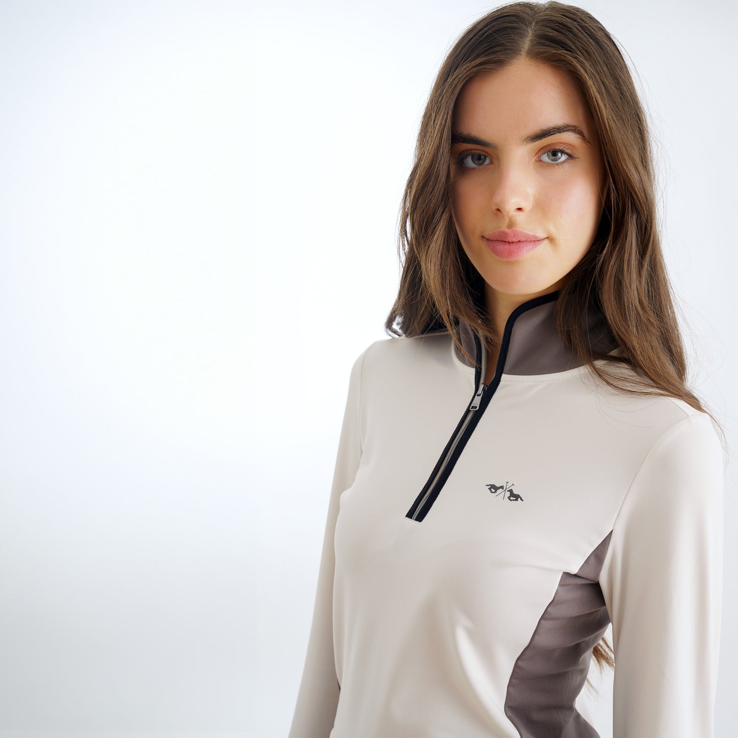 Top Lavinia, elegant långärmad ridtopp