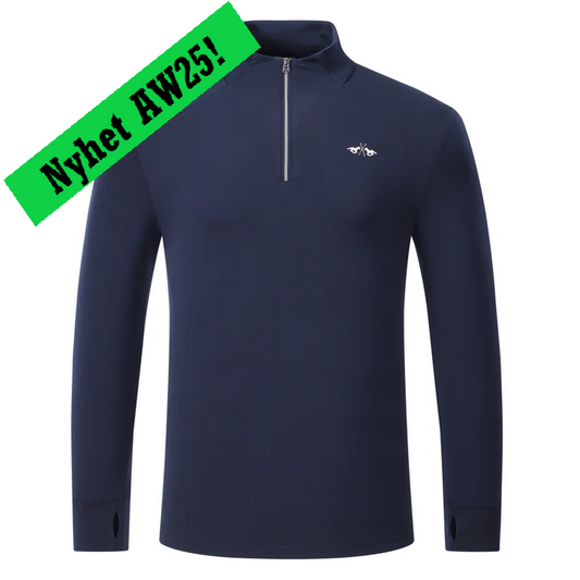 Top Miles, långärmad ridtopp i funktionsmaterial herr, flera färger