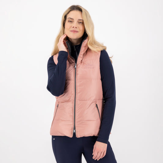 Bodywarmer Claire Reversible, elegant vändbar ridväst, flera färger