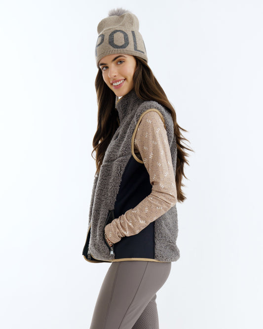 Bodywarmer Georgina, teddyridväst vår/sommar/höst