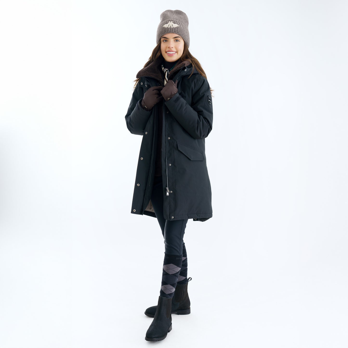 Parka Laura, varm och skön ridkappa