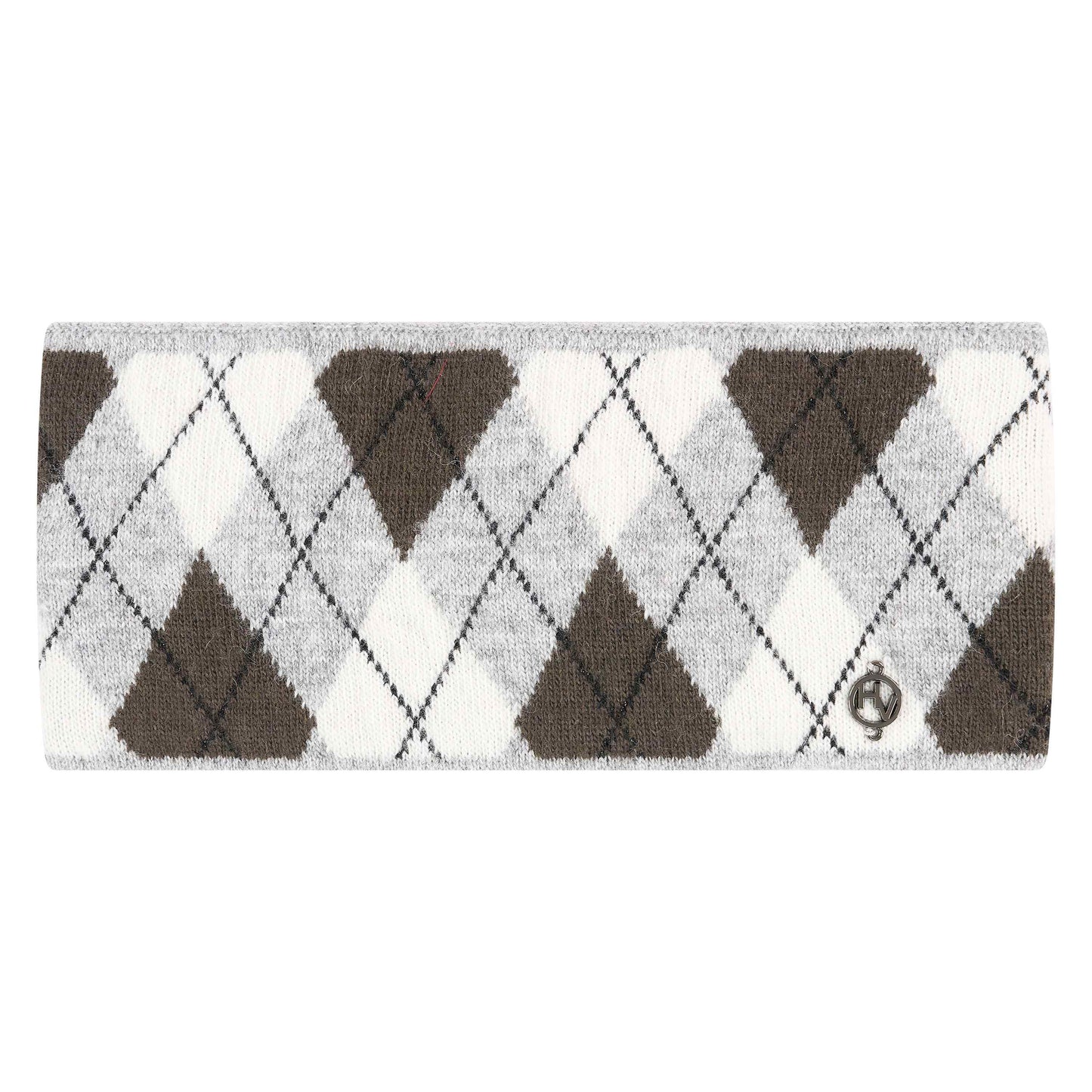 Headband Argyle, stickat pannband