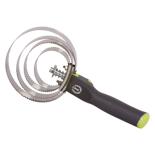 Curry Comb Metal, fällskrapa med plasthandtag, flera färger