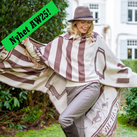 Poncho Shelly, trendig vändbar poncho med stil, flera färger