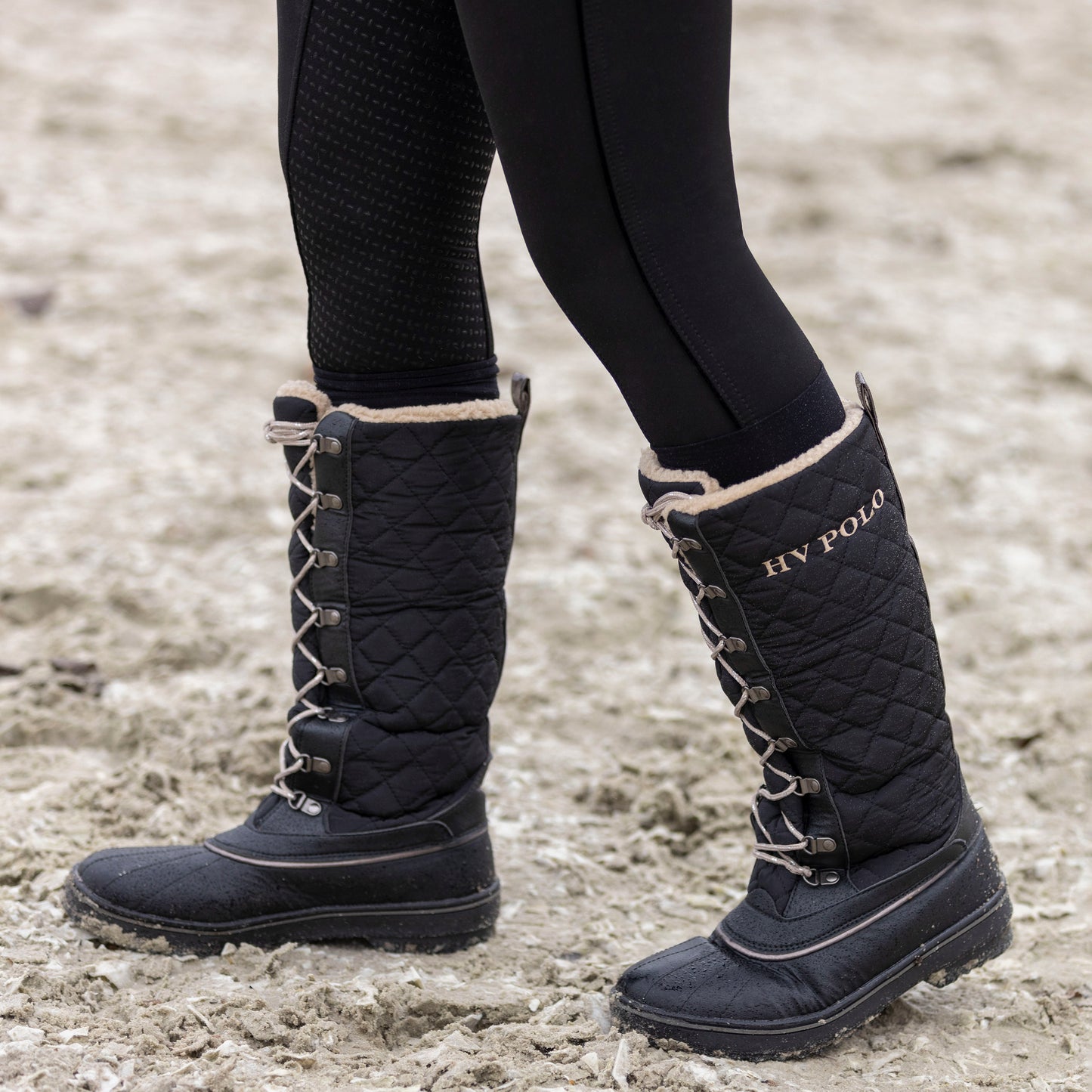 Boots Glaslynn Long, vinterstövlar snörning