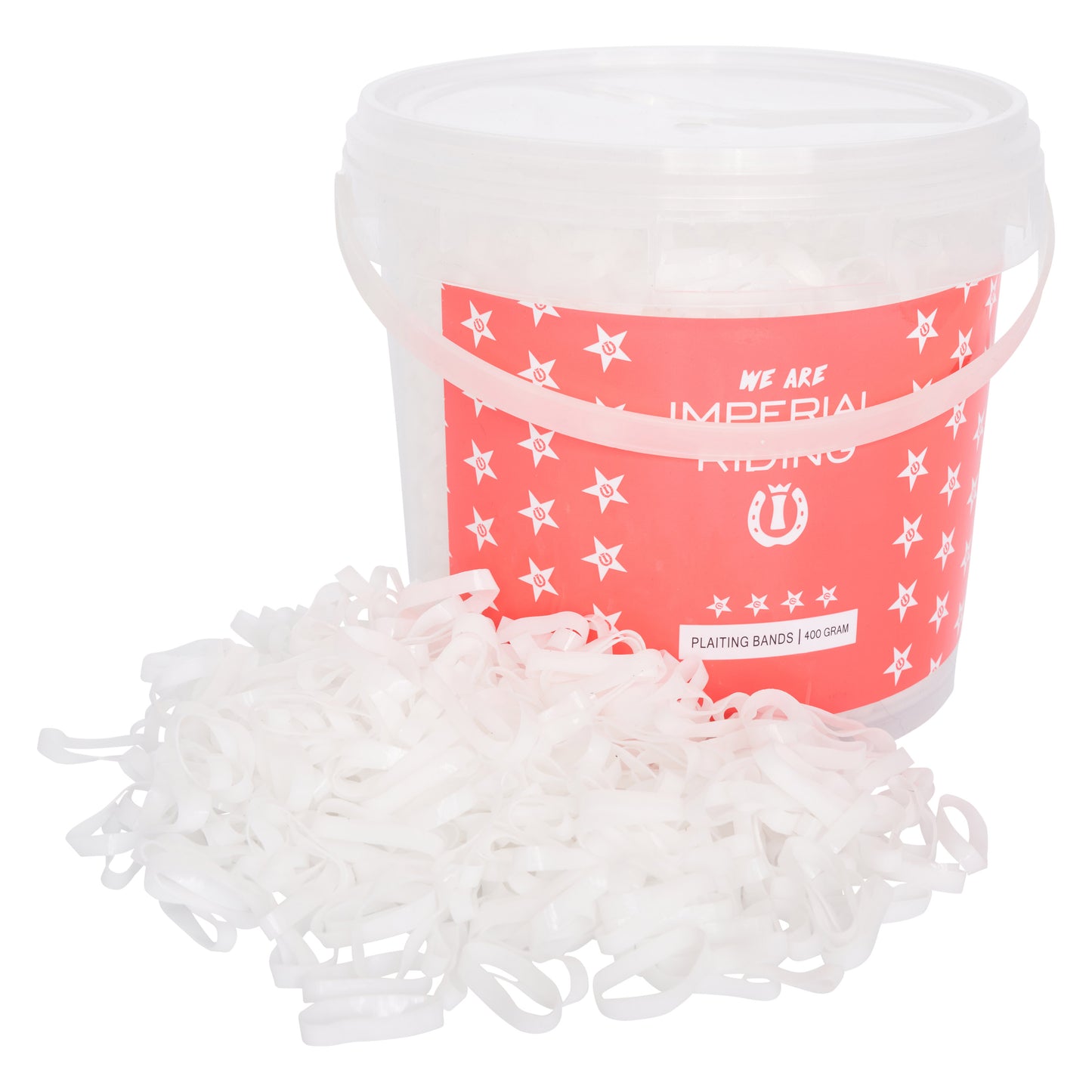 Plaiting-Bands Profi-Box 400 gr, gummiband knoppning