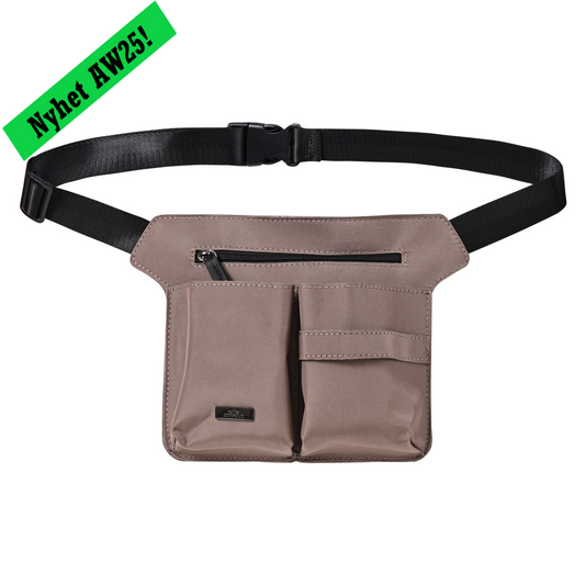 Plaiting bag Rosa, praktiskt midjeväska för knoppning, flera färger