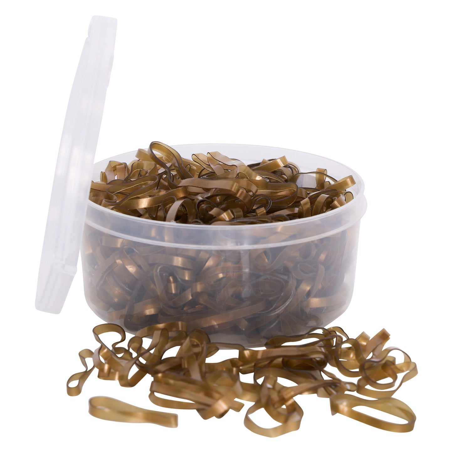 Plaiting-Bands, breda gummiband knoppning