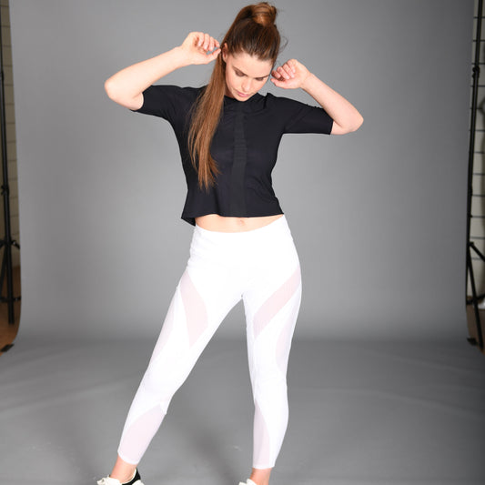 Riding Tights Flying Figure FullGrip, snygga helskodda vita ridtights