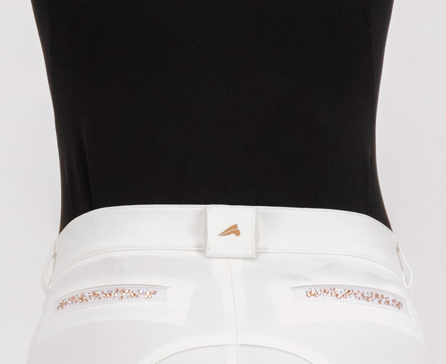 Arista Fashion Diamond Kneegrip, knäskodd vit ridbyxa