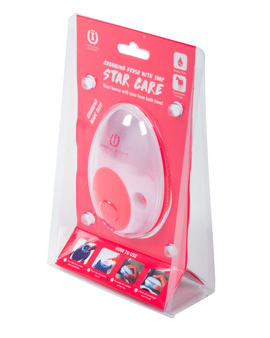 Grooming Brush Star Care, tvättborste med behållare