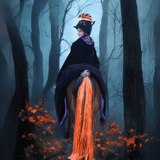 Salem Cat Halloween Horse Tail Tassel, utsmyckning till svansen