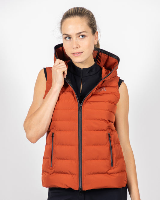 Bodywarmer Gabriela, ridväst med luva