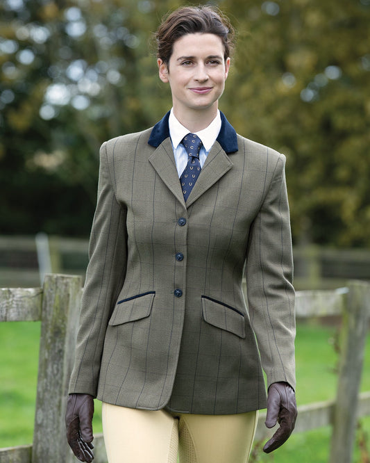 Bellingham Deluxe Stretch Tweed Riding Jacket, klassisk brittisk ridkavaj i tweed
