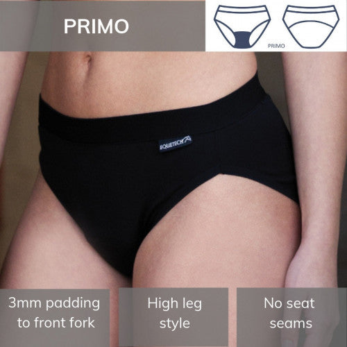 Bikini Brief Primo, underkläder för ryttare med padding, flera färger