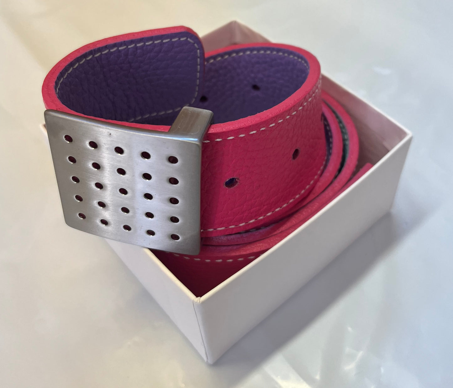 Reversible Leather Belt, vändbart läderbälte