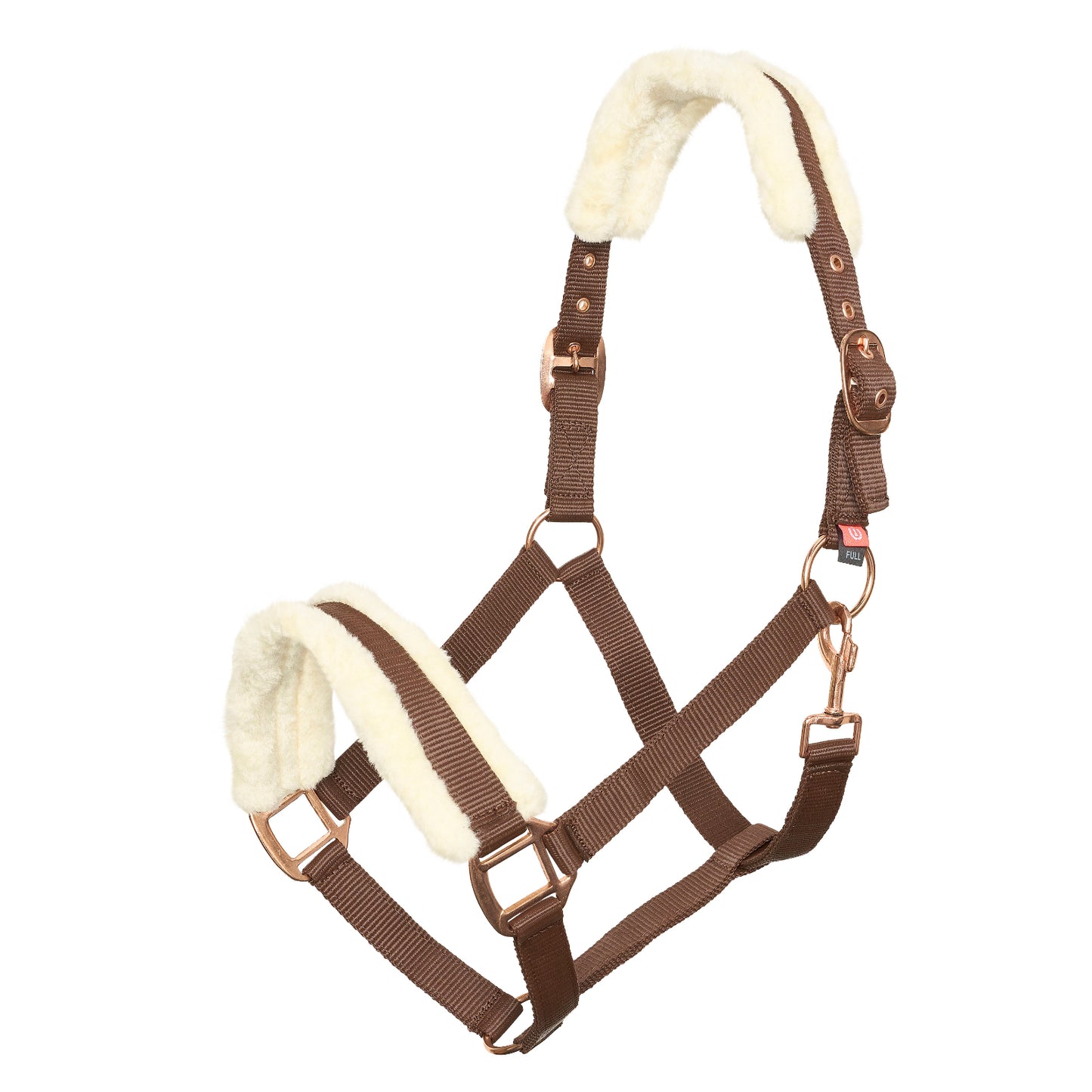 Headcollar Classic Fur, grimma med fuskpäls, flera färger