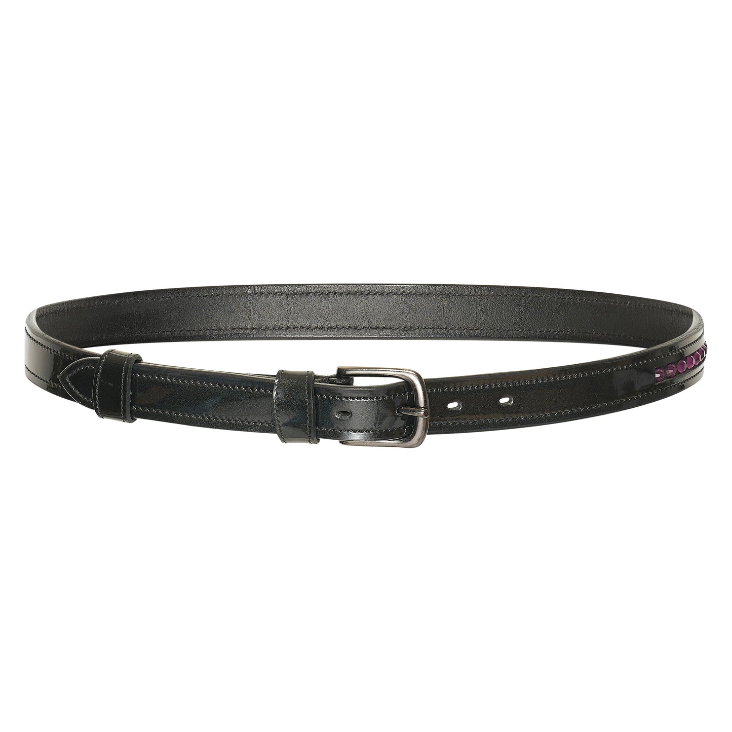 Belt Olania Sparkle, smalt läderbälte