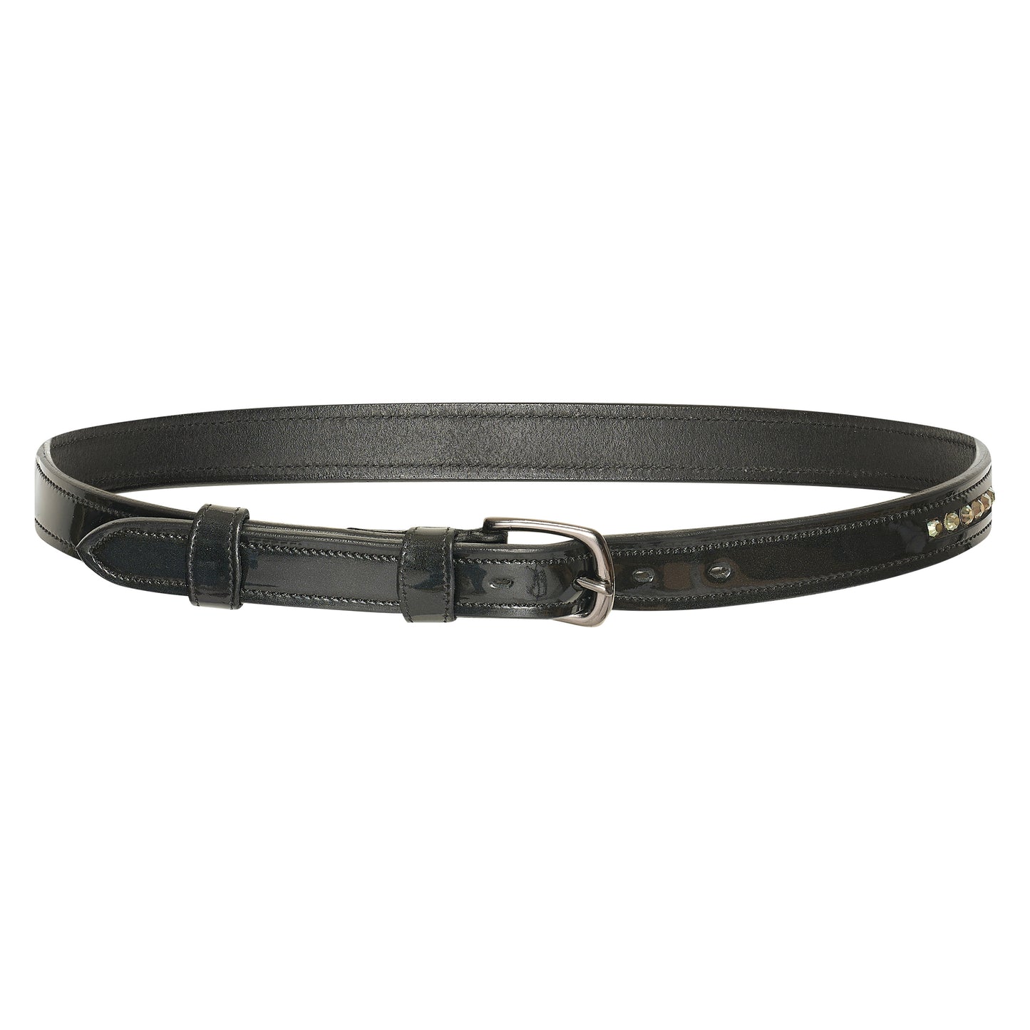 Belt Olania Sparkle, smalt läderbälte, flera färger
