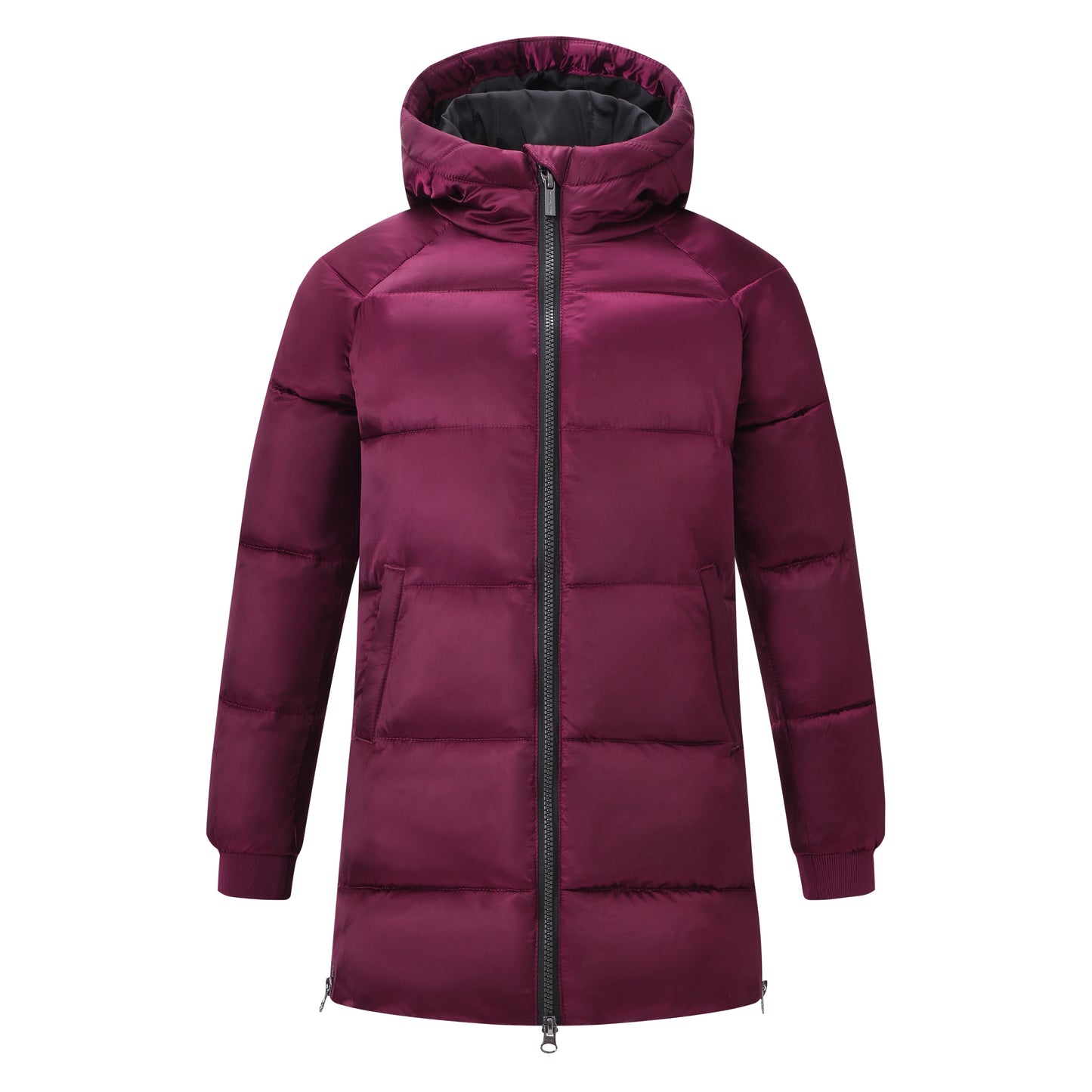Kids Puffer Jacket Bodie, vadderad ridkappa med luva för barn junior, flera färger