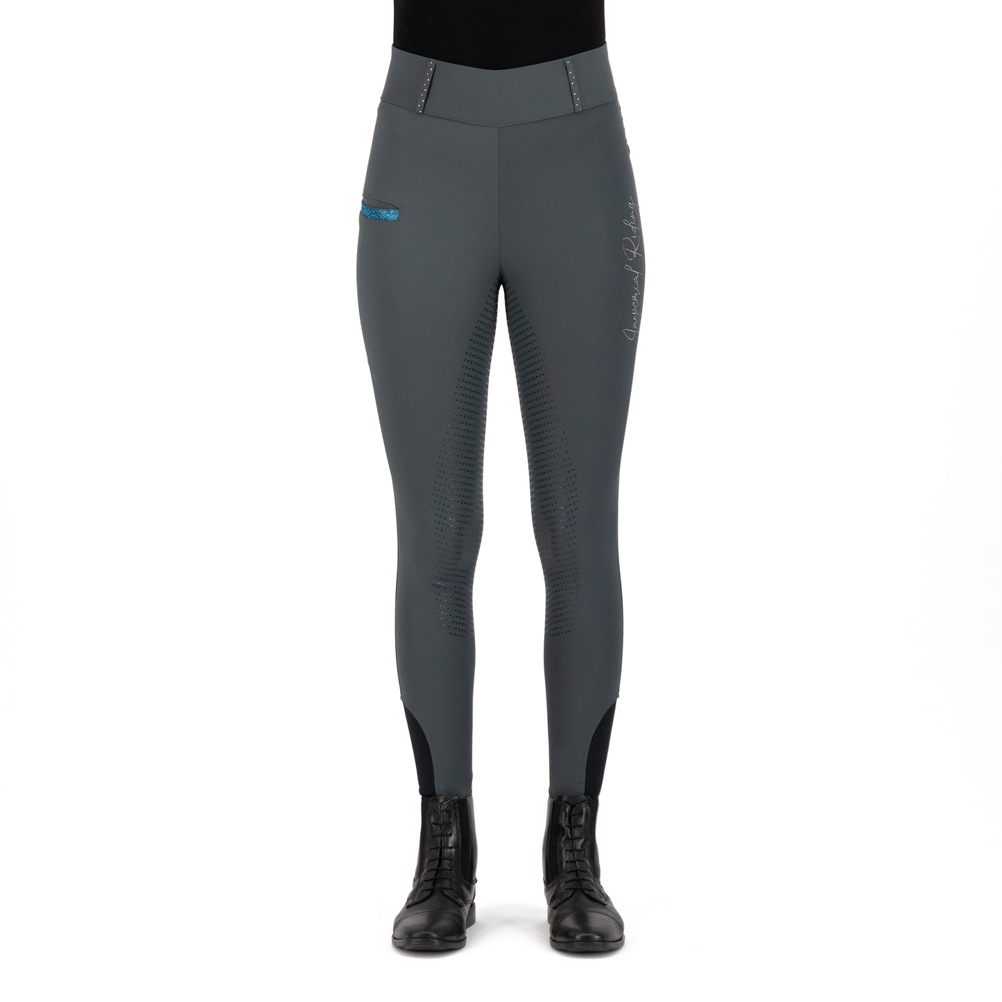 Riding Tights Shiny Sparks FullGrip, helskodda ridtights med hög midja, flera färger