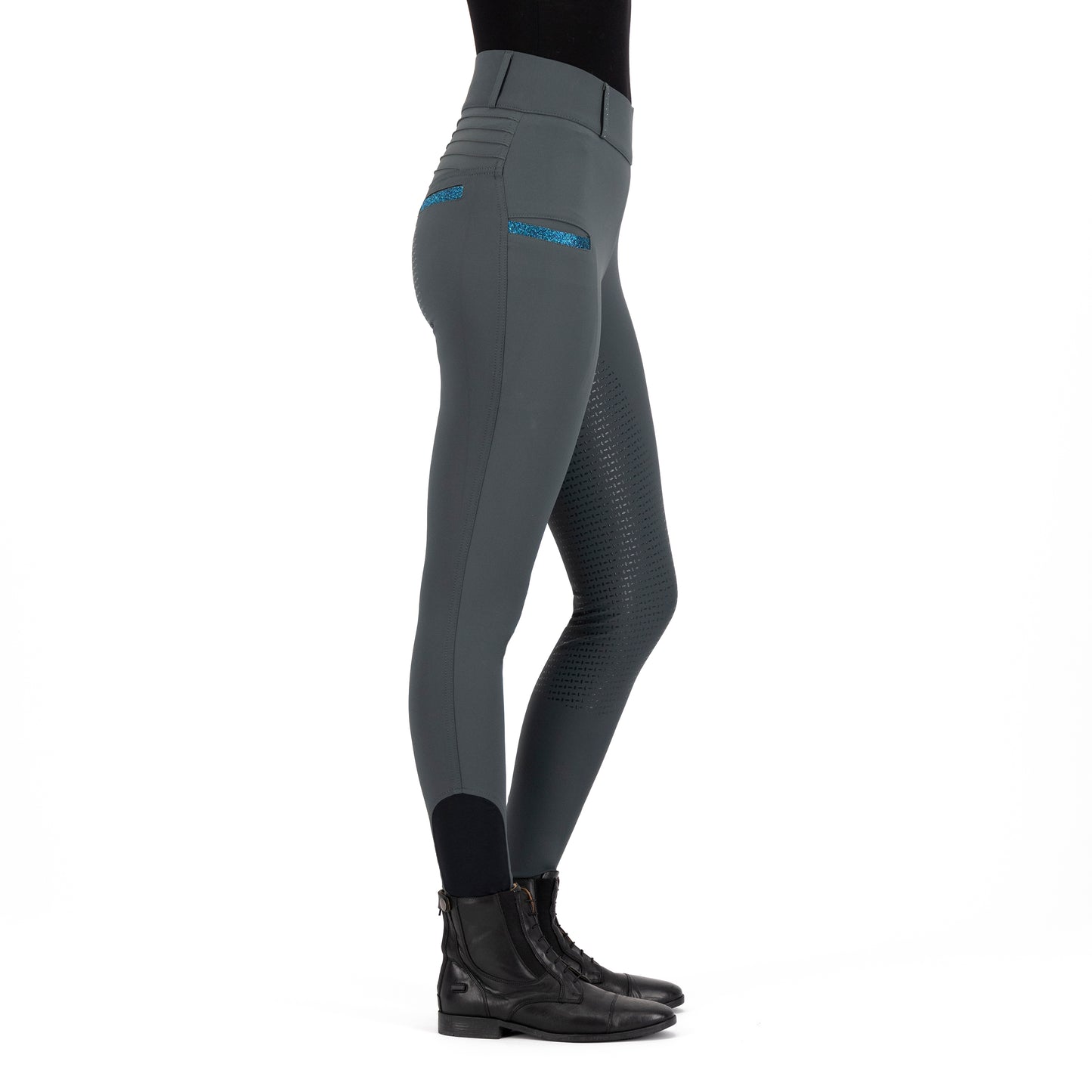 Riding Tights Shiny Sparks FullGrip, helskodda hög midja