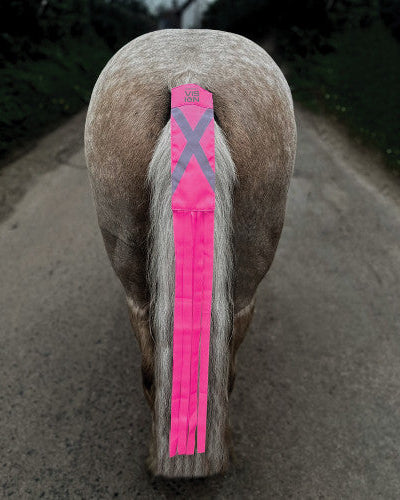 Hi-Vis Horse Tail Streamers, reflekterande band hästsvans