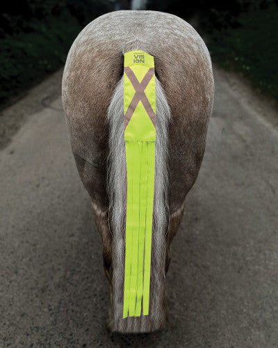 Hi-Vis Horse Tail Streamers, reflekterande band hästsvans