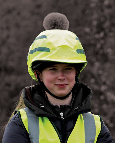 Hi-Vis Vision Water Resistant Hat Silk, reflekterande hjälmöverdrag