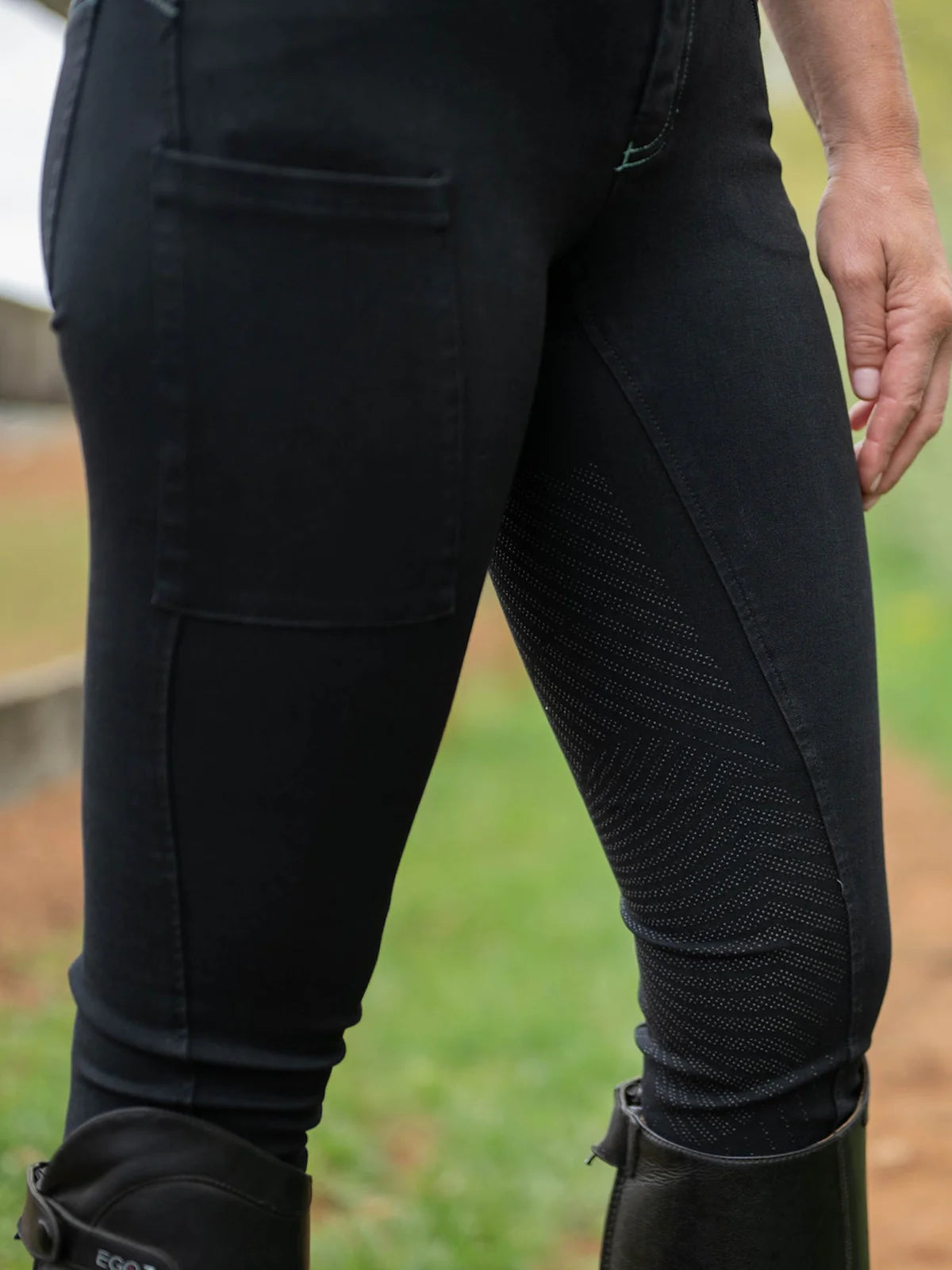 Denim Full Seat Tread Breech, helskodd ridbyxa i jeanstyg, flera färger