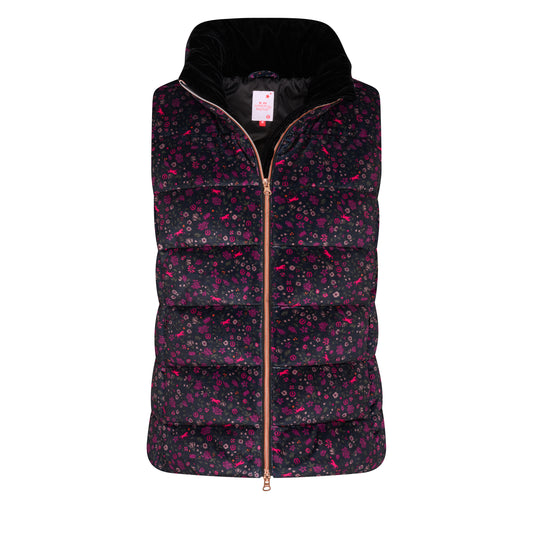 Bodywarmer Flower Bomb, ridväst med fint blommönster
