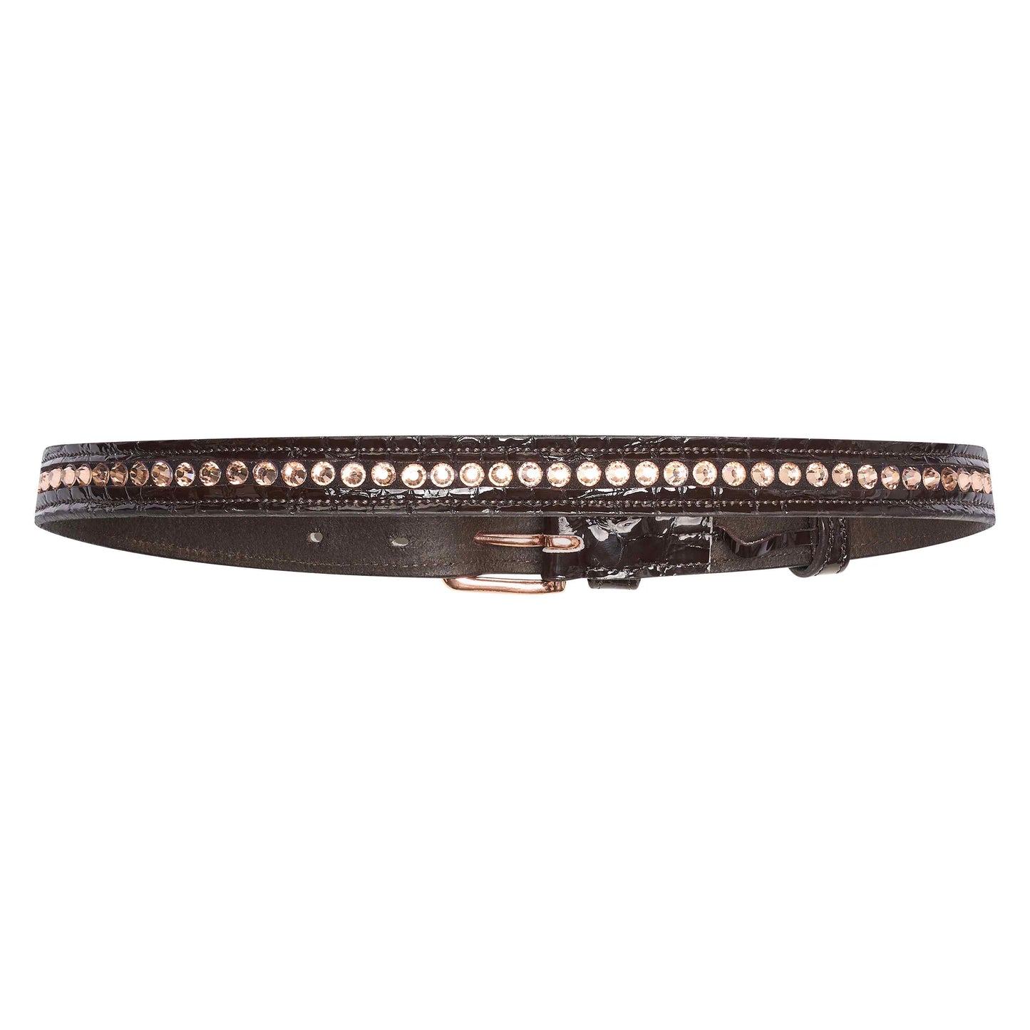Belt Olania Sparkle, smalt läderbälte, flera färger