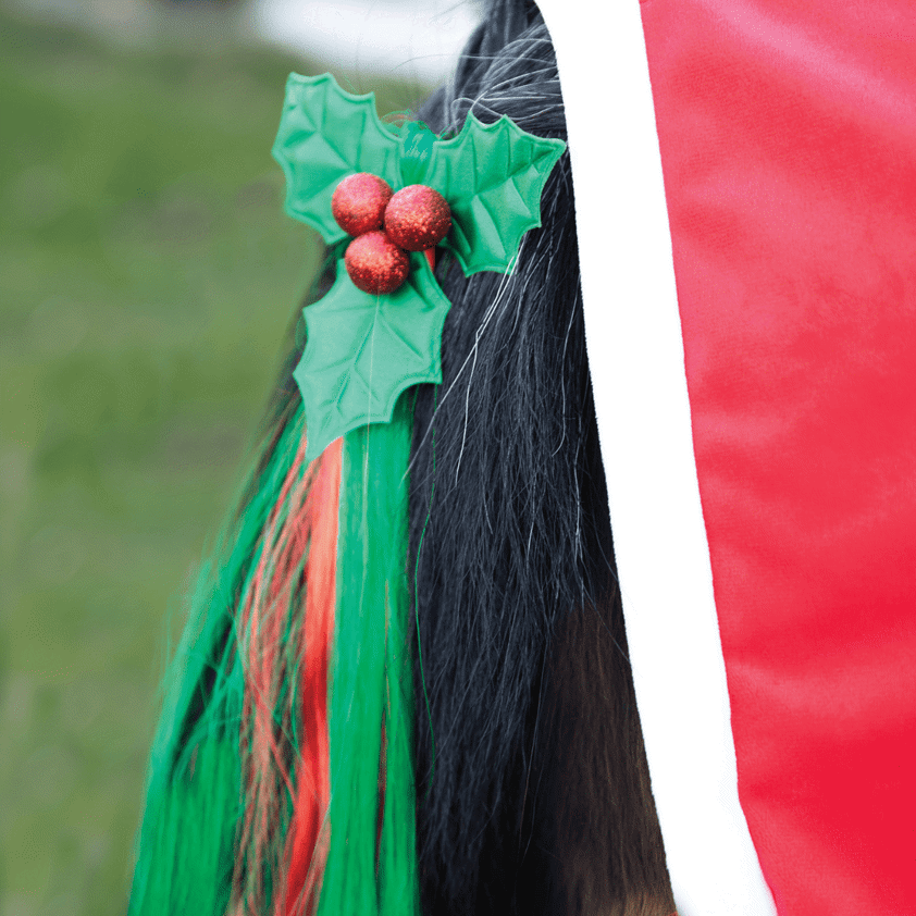 Christmas Holly Festive Christmas Tail Tassel, svansdekoration