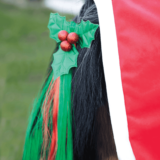 Christmas Holly Festive Christmas Tail Tassel, svansdekoration