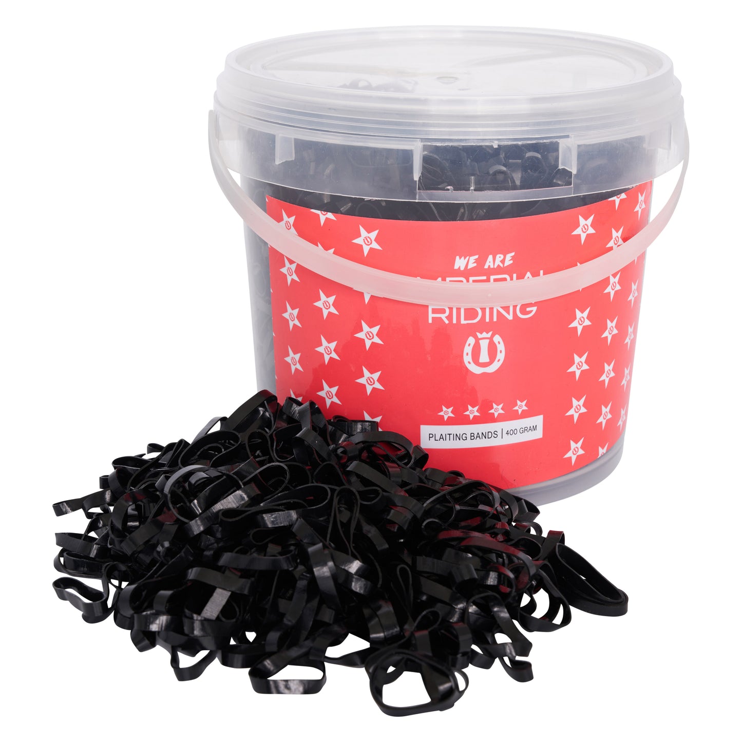 Plaiting-Bands Profi-Box 400 gr, gummiband knoppning