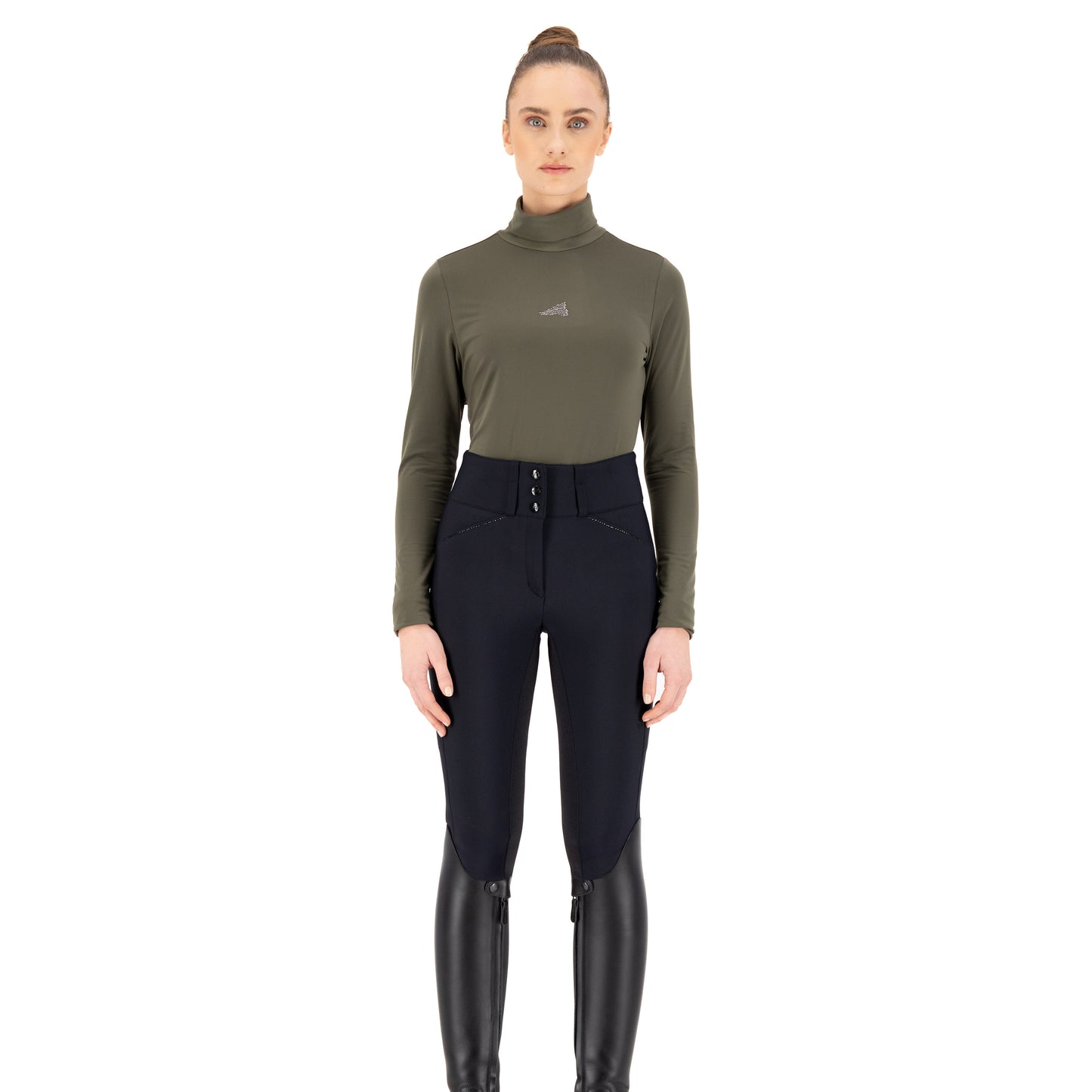 Rollneck Sofia, långärmad ridpolo, flera färger