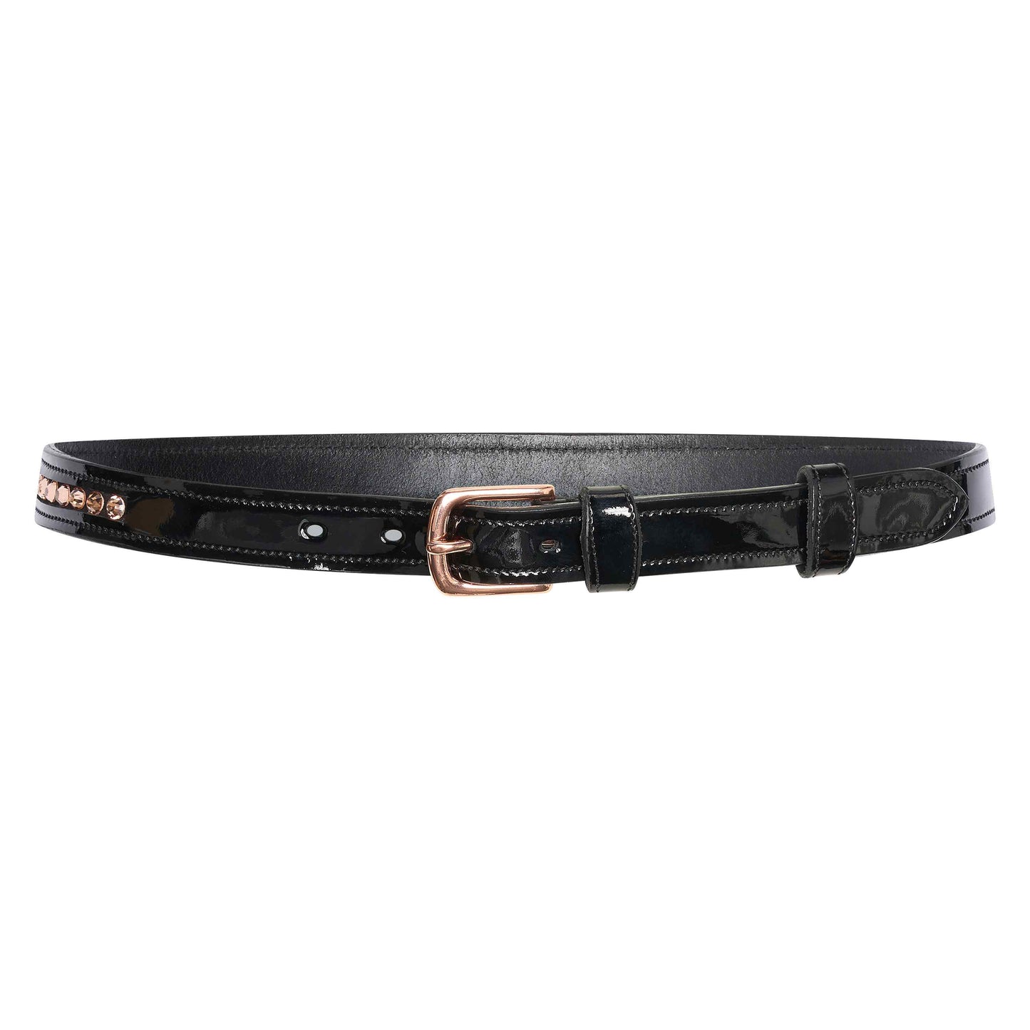 Belt Olania Sparkle, smalt läderbälte, flera färger