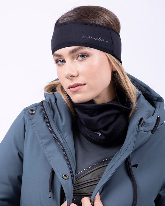 Headband Fergy, pannband Polartec® hål för hästsvans