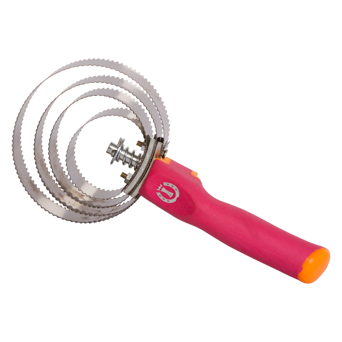 Curry Comb Metal, fällskrapa plasthandtag