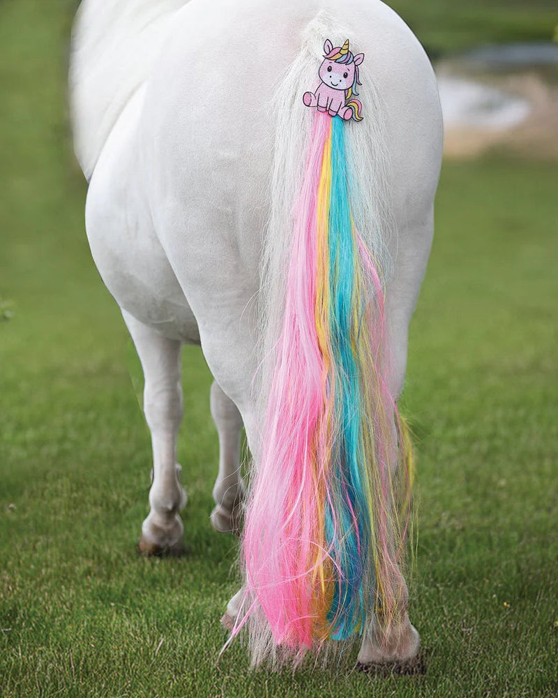 Unicorn Sparkle Tail Tassel, enhörningsdekoration till hästens svans