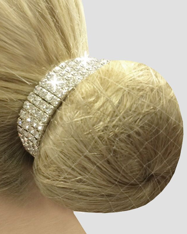 Equetech elastiskt smycke med kristaller till din hårknut