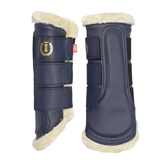Imperial Riding Brushing Boots Classic, benskydd med fuskpäls
