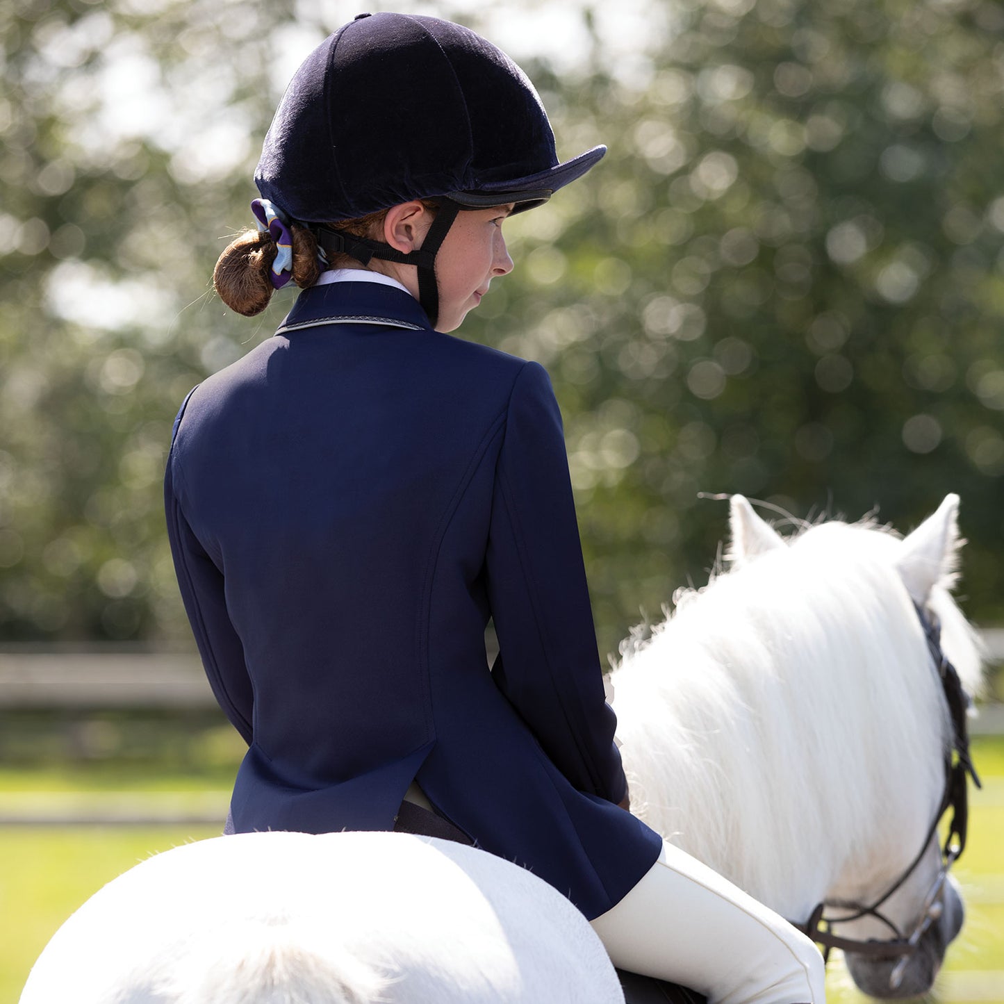 Equetech klassisk tävlingskavaj i mjukt och stretchigt tyg ridkavaj barn junior hopp dressyr