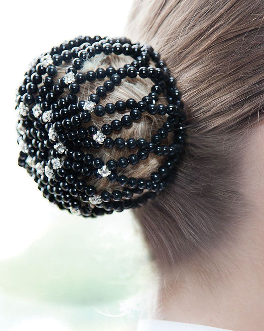 Beaded Bun Cover, smyckat hårband