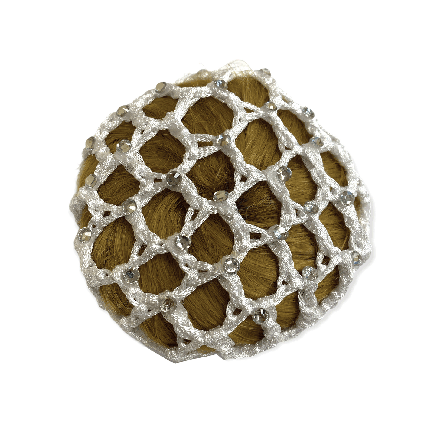 Crystal Bun Net, hårband med kristaller