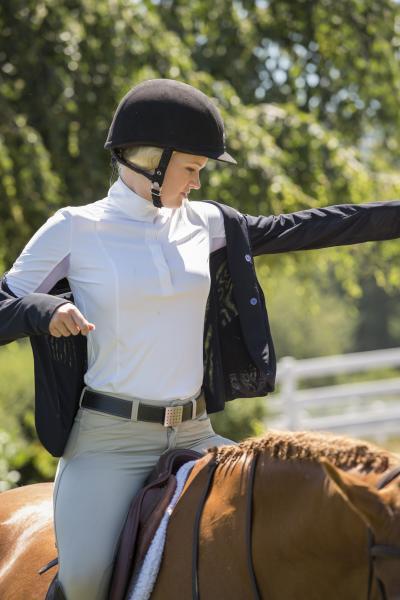 Zephyr ll Mesh Show Coat, sval tävlingskavaj