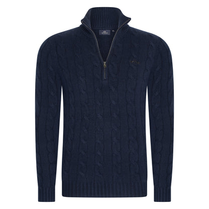 Pullover Dan, ribbstickad pullover herr, flera färger