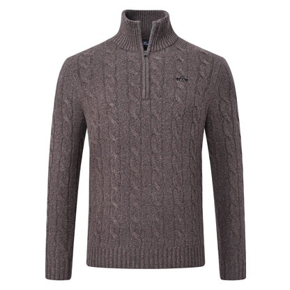 Pullover Dan, ribbstickad pullover herr, flera färger